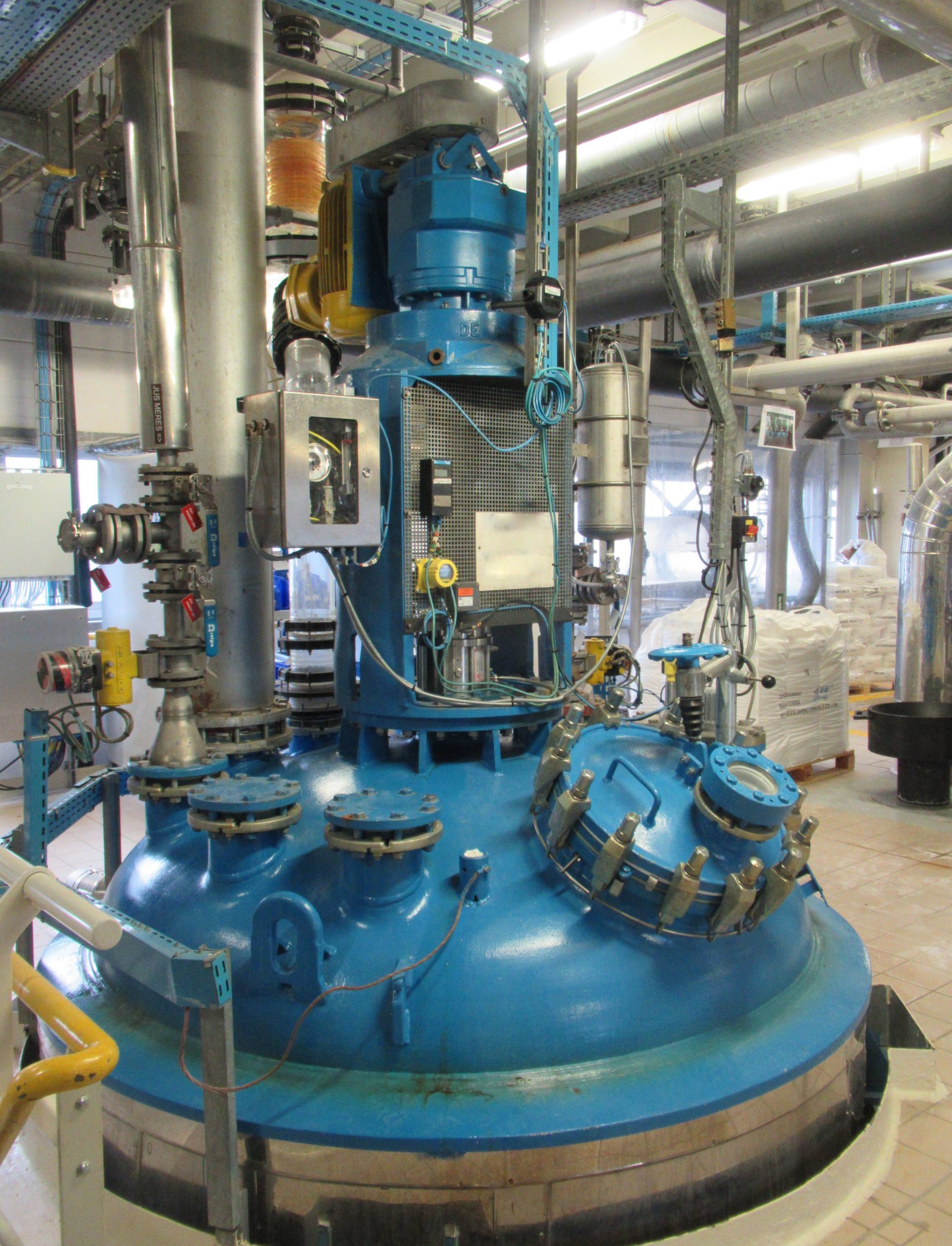 Couvercle réacteur maintenance industrielle Albiol et Gabrielli